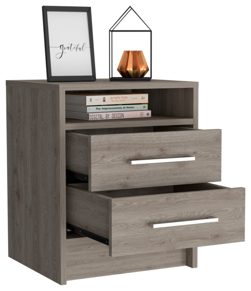 Leyva Nightstand, Light Gray