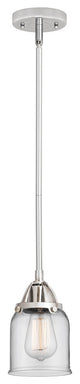 Small Bell Mini Pendant, Polished Chrome, Clear, Clear