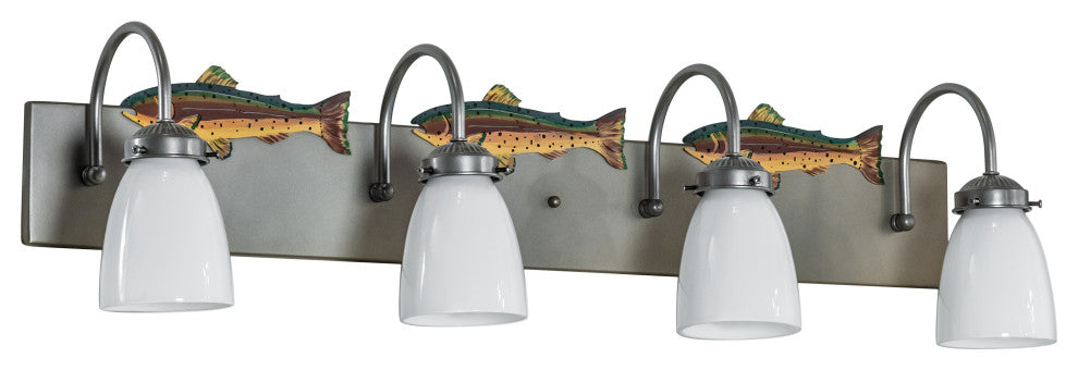 33 Long Trout 4 Light Vanity Light