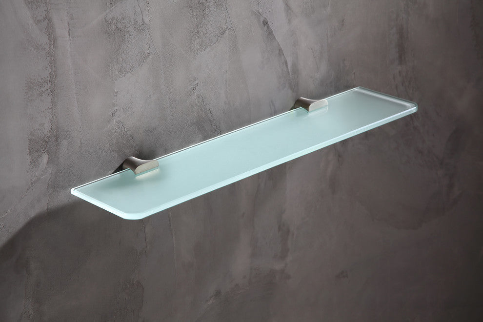 Essence Series Glass Shelf In Brushed Nickel