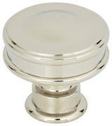 Atlas Homewares A100 Oskar 1-1/4 Inch Mushroom Cabinet Knob - Polished Nickel