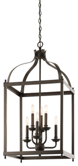 Foyer Chandelier 6-Light, Olde Bronze