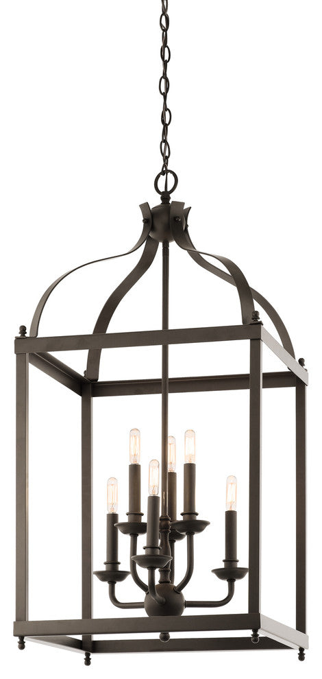 Foyer Chandelier 6-Light, Olde Bronze
