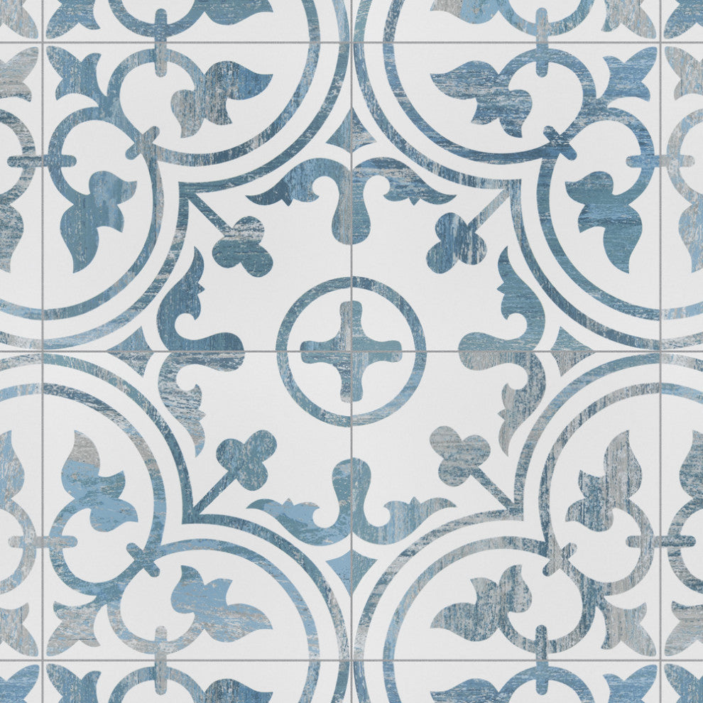 Cassis Arte Blue Porcelain Floor and Wall Tile