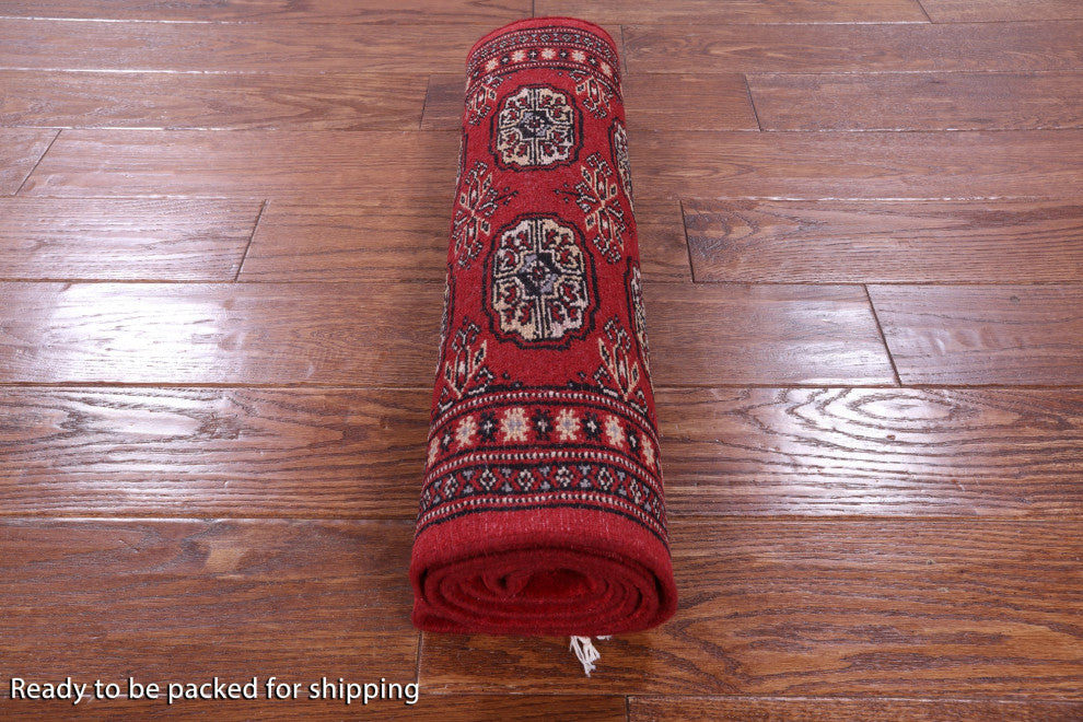 Runner Silky Bokhara Handmade Wool Rug 2' 1" X 5' 10" - Q13824