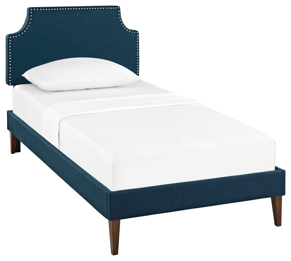 Corene Twin Platform Bed with Squared Tapered Legs