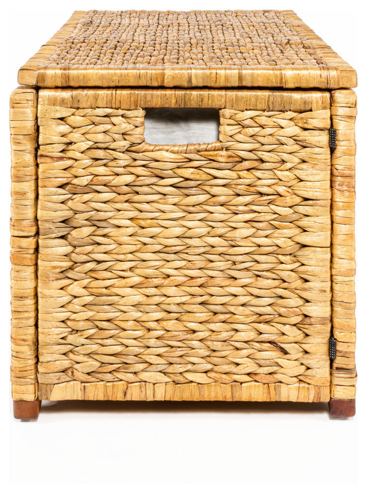 Anada Wicker Weave 30" Storage Trunk, Natural