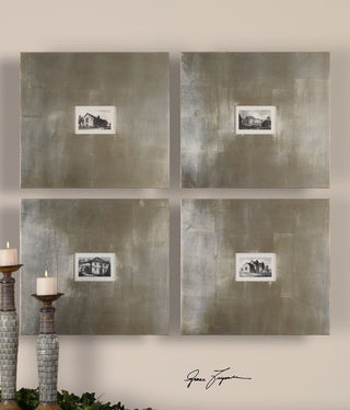 Uttermost Historical Buildings IV Art Set of 4