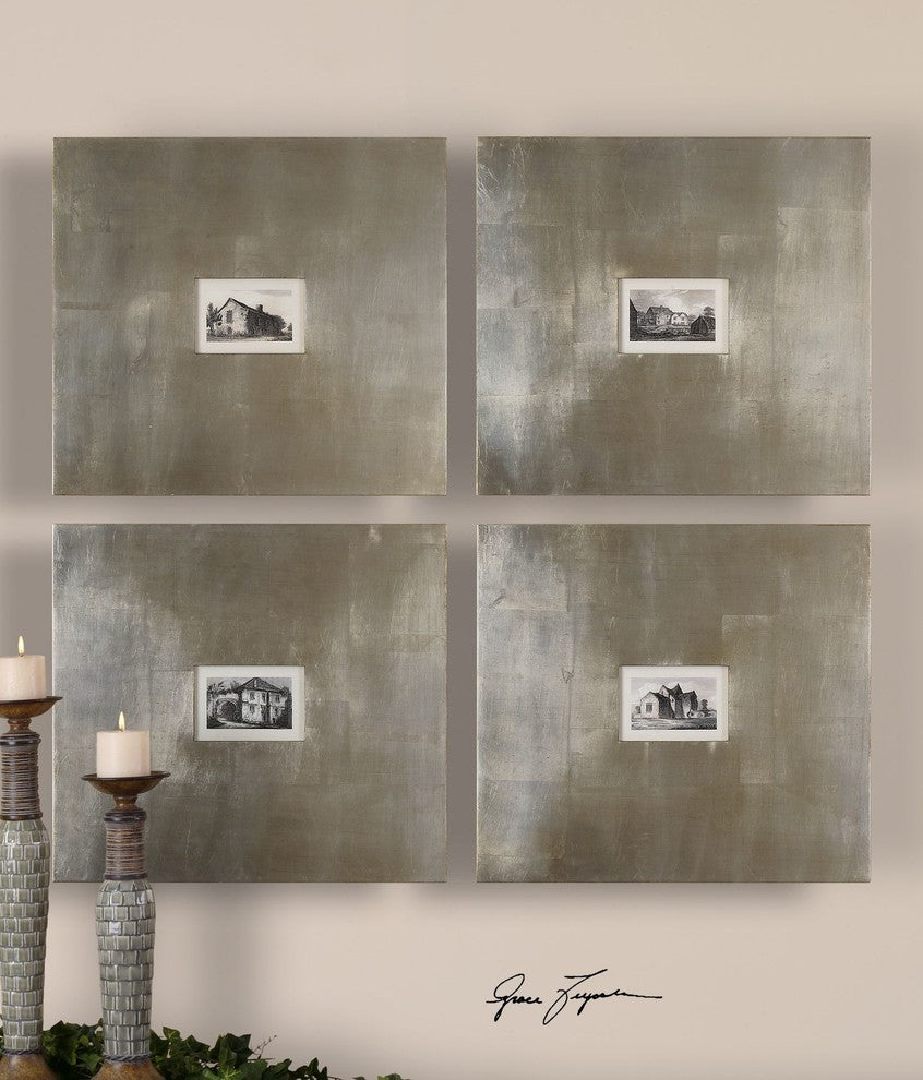 Uttermost Historical Buildings IV Art Set of 4