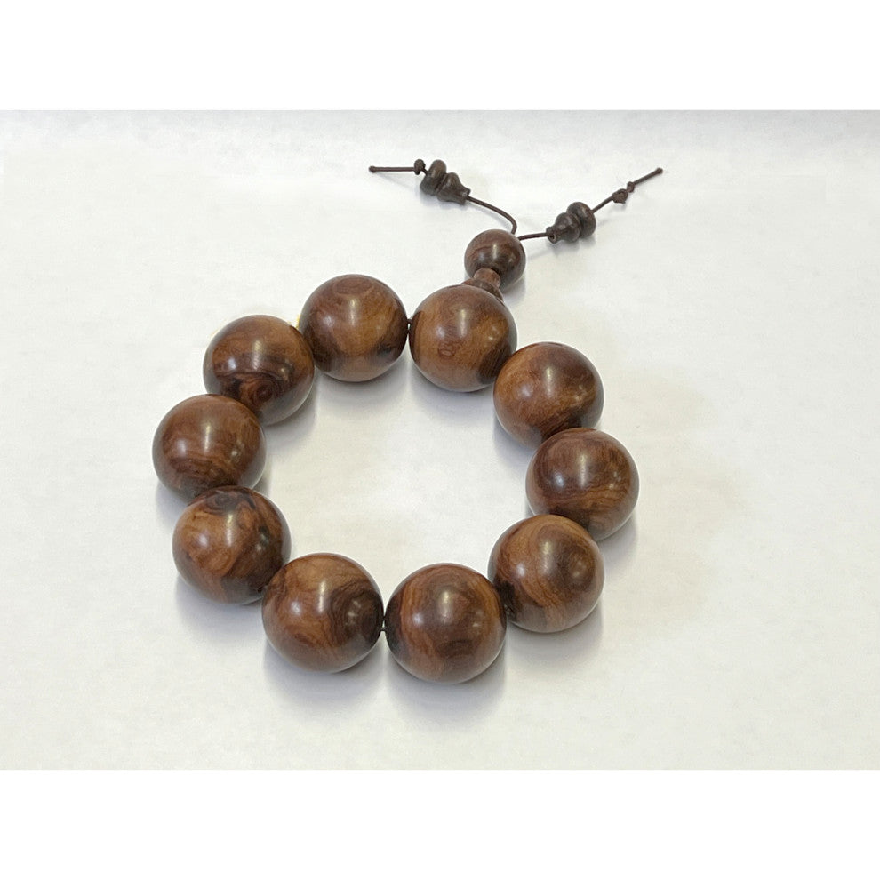Chinese Huanghuali Rosewood Beads Hand Rosary Praying Bracelet Hws2410
