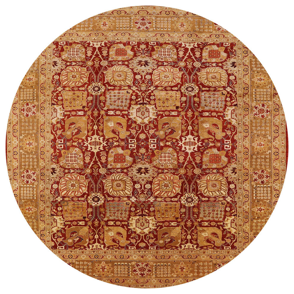 Ahgly Company Indoor Round Mid-Century Modern Area Rugs, 3' Round