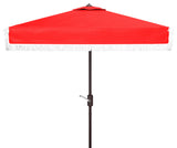Safavieh Milan 7.5'Square Umbrella, Red
