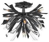 Vida LED Semi-Flush Mount, Brushed Graphite