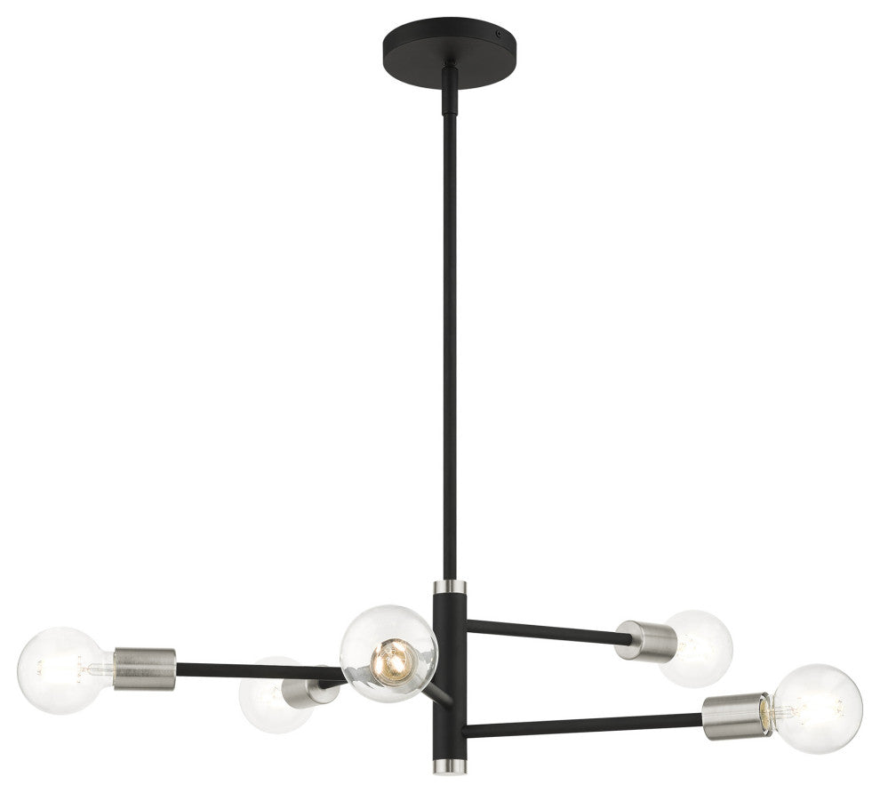 Black Modern, Urban, Scandinavian, Chandelier