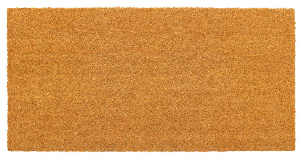 RugSmith Natural Machine Tufted Plain Doormat, 24" x 48"