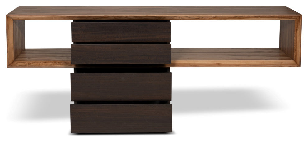 IE Series, Mensa, Console, Smoked Eucalyptus Top, Redgum Base