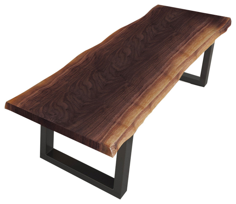 Modrest Taylor Modern Live Edge Wood Dining Bench