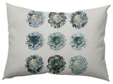 Gypsy Floral Decorative Throw Pillow, Green, 14"x20"
