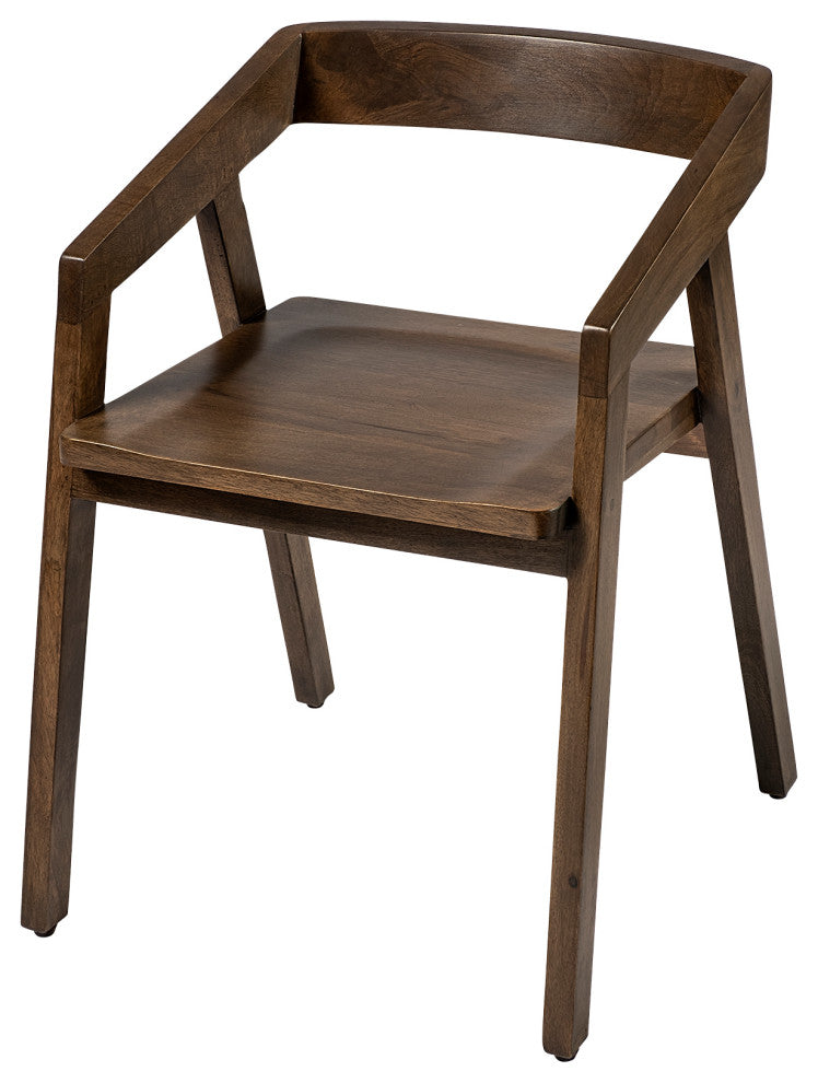 Nicholas Medium Brown Solid Wood Dining Chair