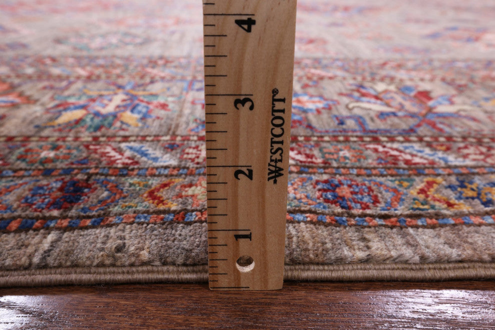 8' 1" X 9' 7" Super Kazak Hand Knotted Rug Q5565
