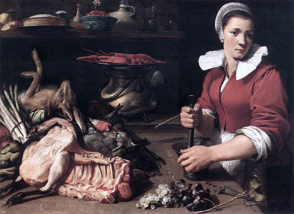 Frans Snyders Cook With Food, 18"x27" Wall Decal