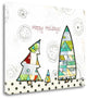 "Geometric Trees" By Sarah Ogren, Giclee Print on Gallery Wrap Canvas
