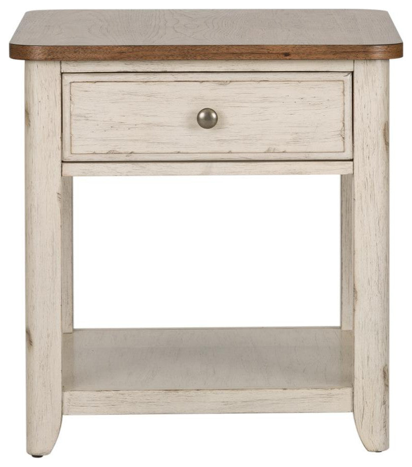 End Table with Basket
