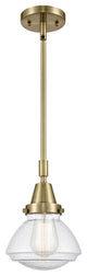 Innovations 447-1S-AB-G324 Olean 1 Light 6.75" Mini Pendant, Antique Brass