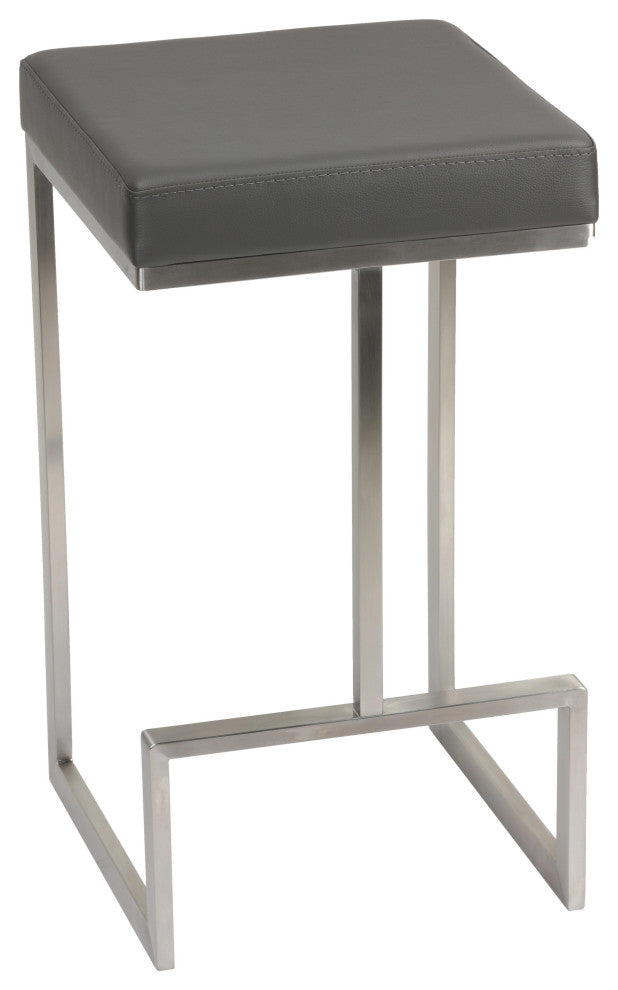 Cortesi Home Ares Counter Stools, Set of 2, Gray
