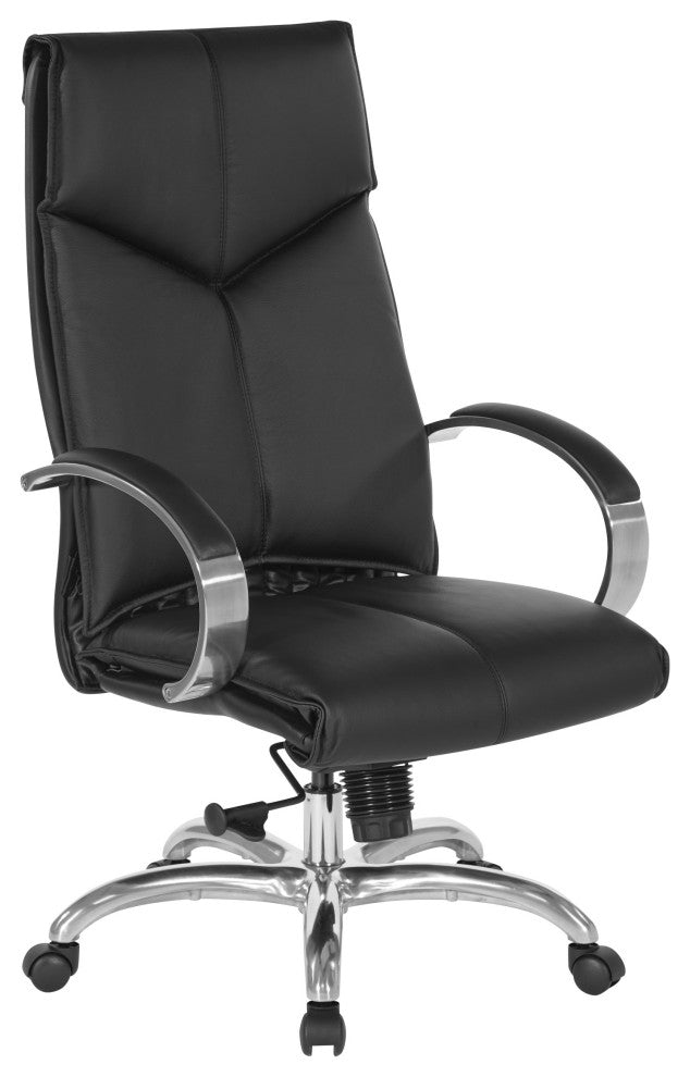High Back Black Executive Leather Office Chair