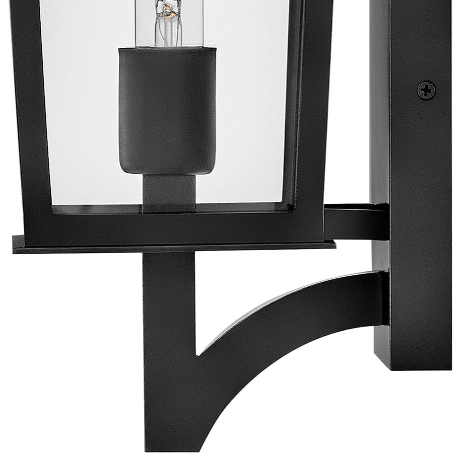 Hinkley Georgetown Large Wall Mount Lantern, Black