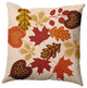 18" x 18" Fall Leaves Decorative Throw Pillow, Sienna