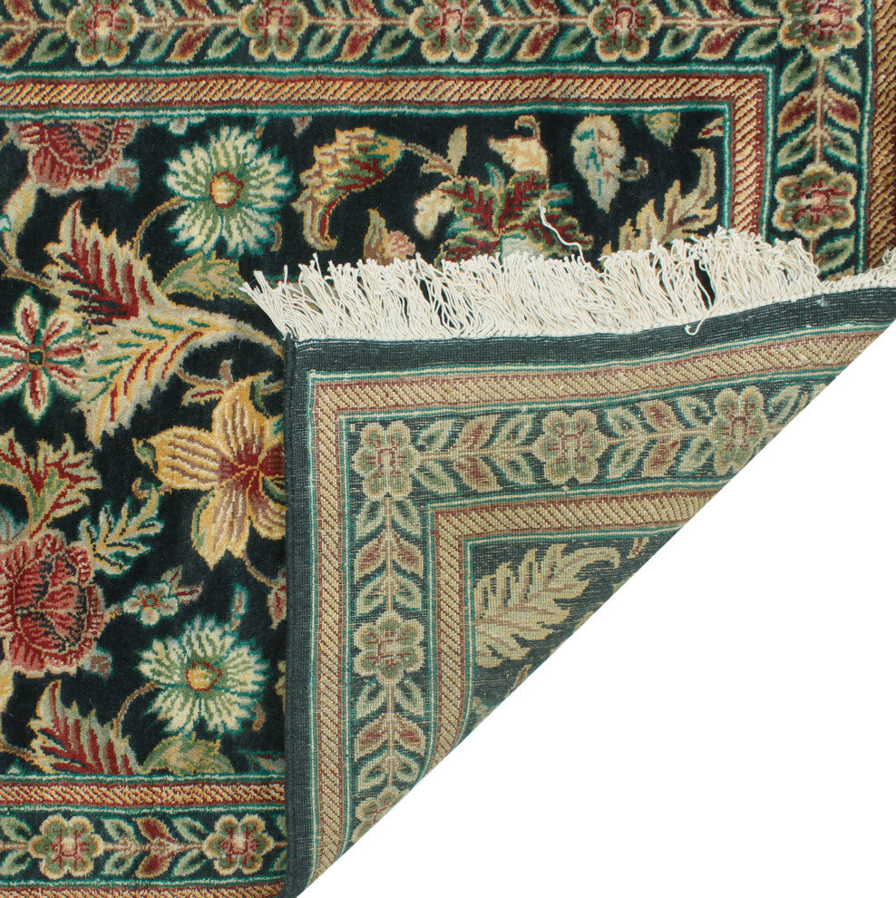 Pak-Persian Egerton Black/Green Runner, 2'6x18'6
