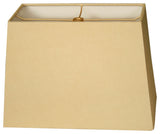 Rectangle Hard Back Lamp Shade, Antique Gold