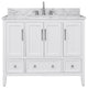 Avanity Everette 42" Vanity Combo in White and Carrara White Marble Top