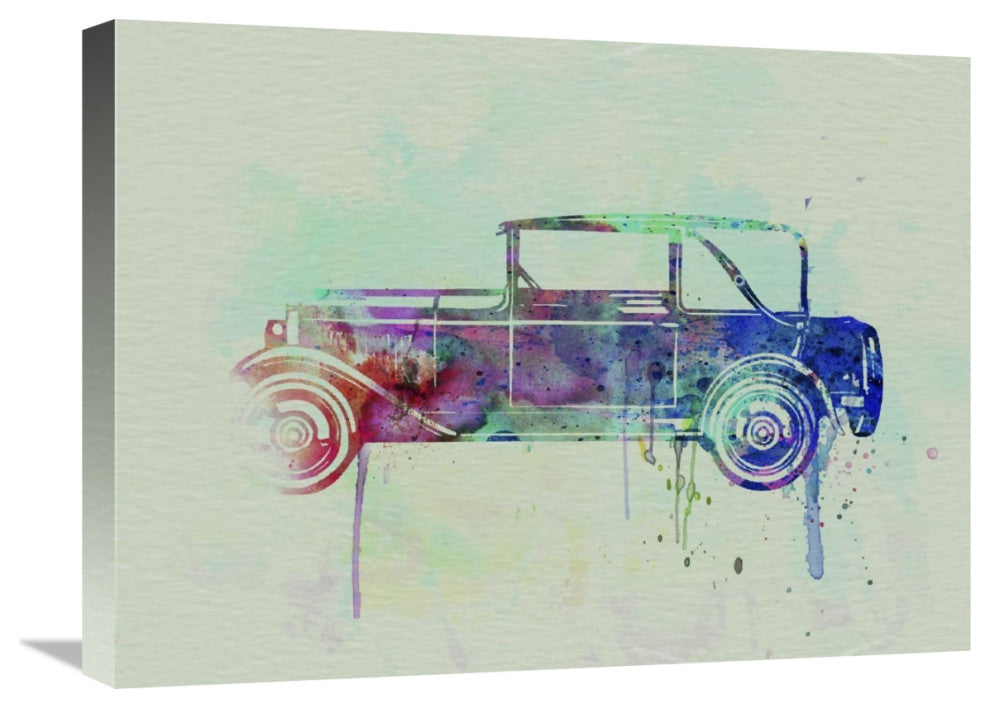 "Old Car watercolor" Fine Art Print