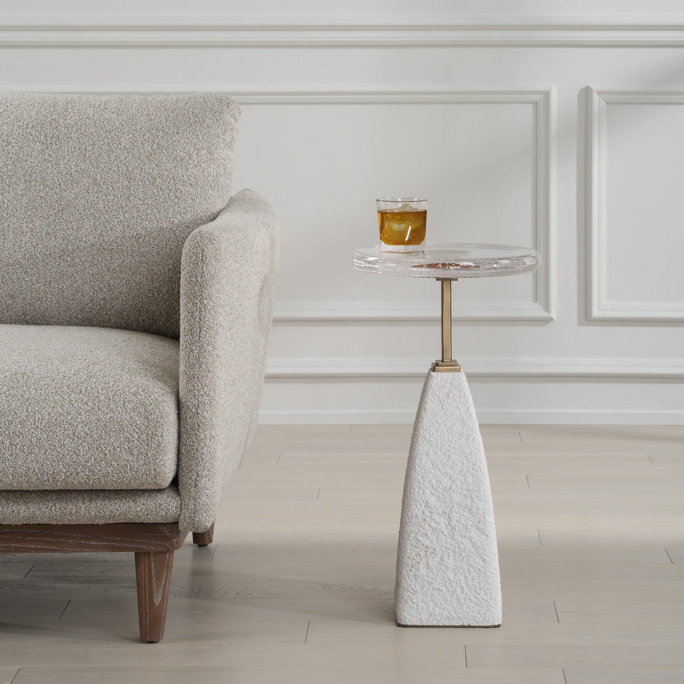 Uttermost Sora Glass Drink Table