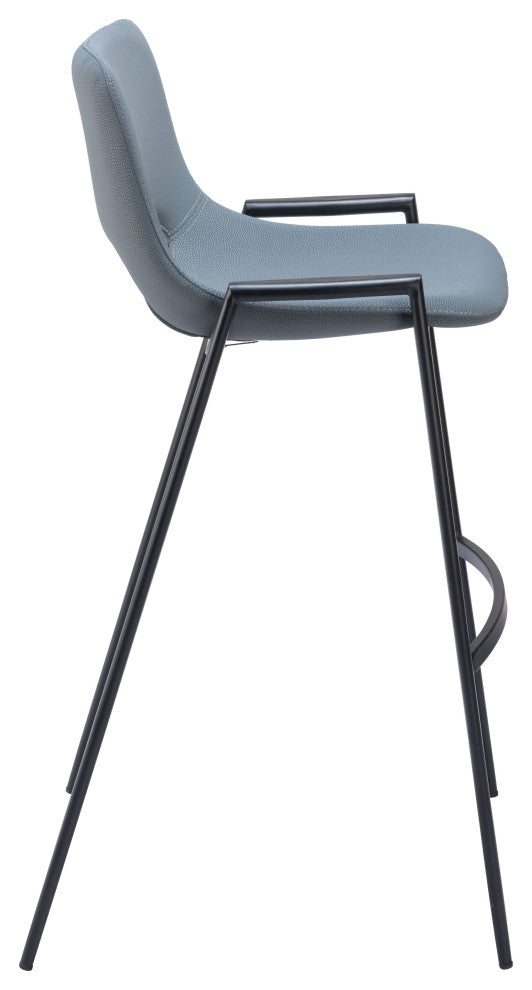 Desi Barstool Chair, Set of 2 Blue