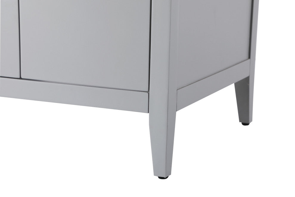 Home Living 72" Double Bathroom Vanity, Grey