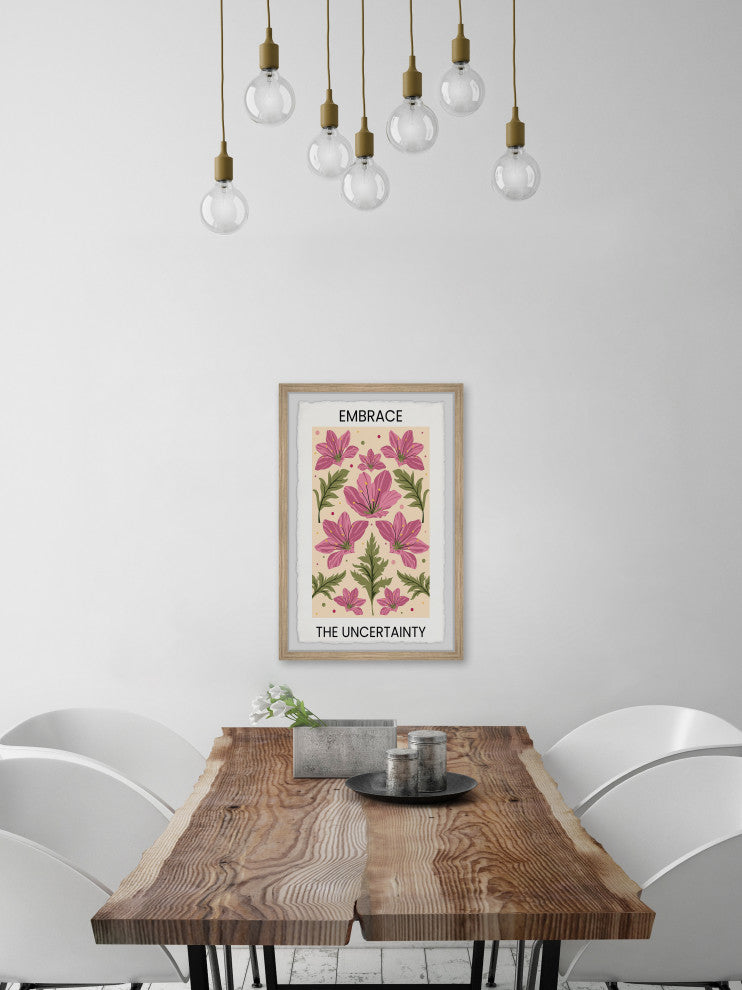 "Embrace the Uncertainty" Framed Painting Print, 8x12