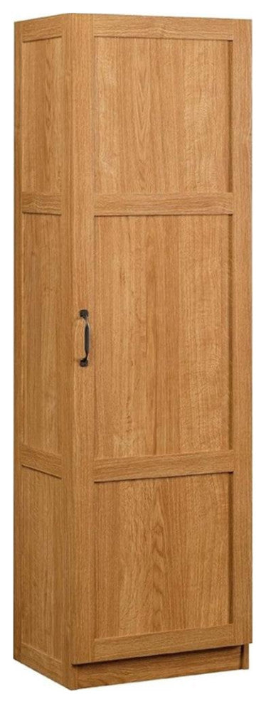 Sauder Engineered Wood Storage Pantry in Highland Oak Finish