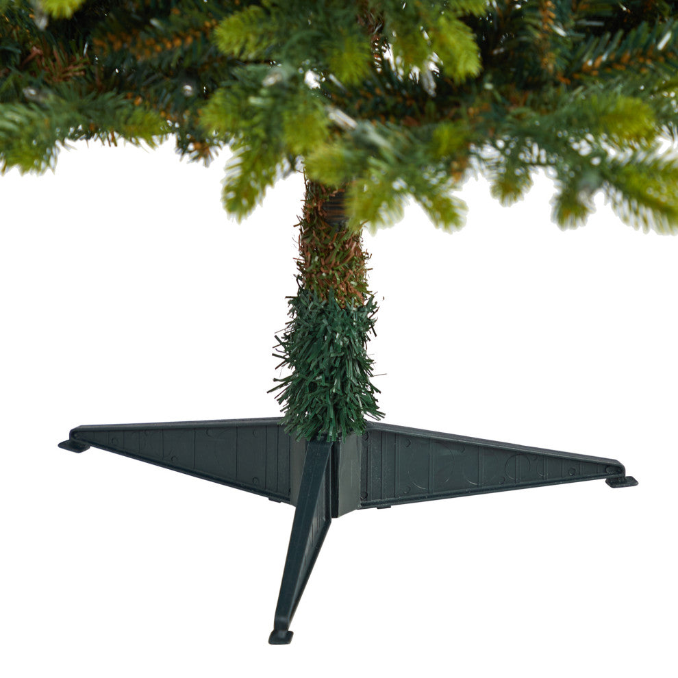 Nearly Natural 3ï¿½ North Carolina Fir Artificial Christmas Tree/ 150 Clear Lights