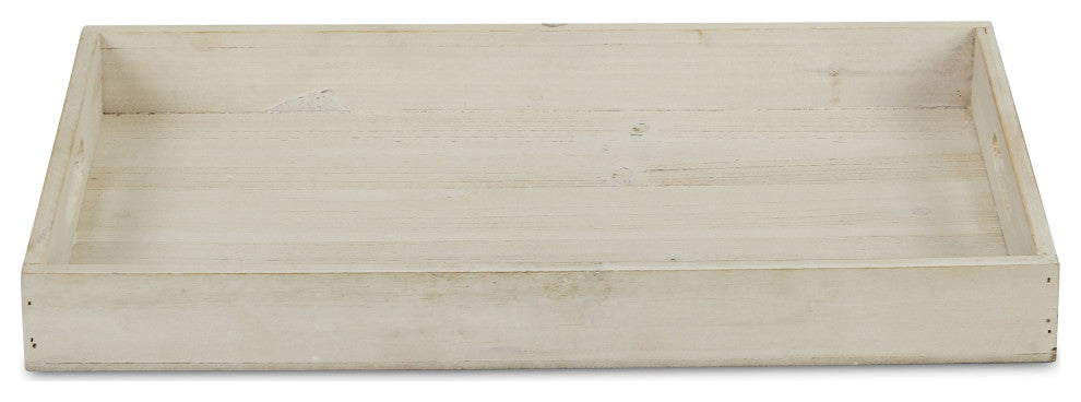 Minimalist Light Gray Wooden Tray