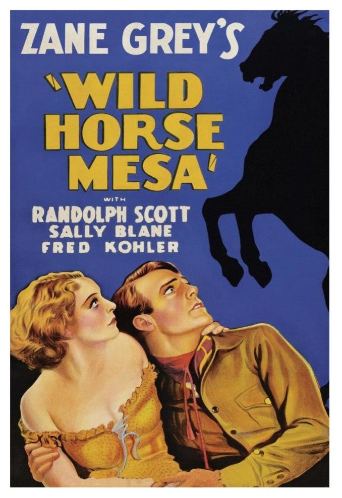 "Vintage Westerns: Wild Horse Mesa" Digital Paper Print, 14"x20"