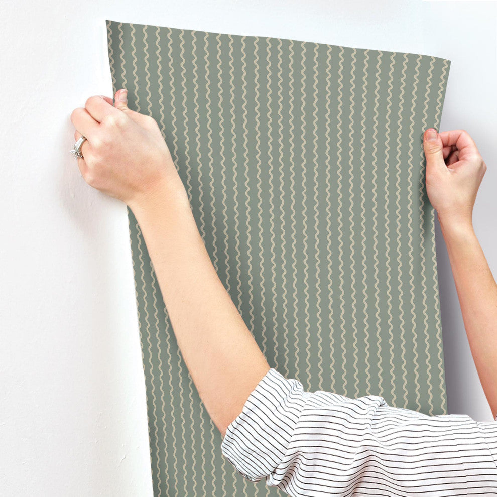 Rickrack Moss Wallpaper