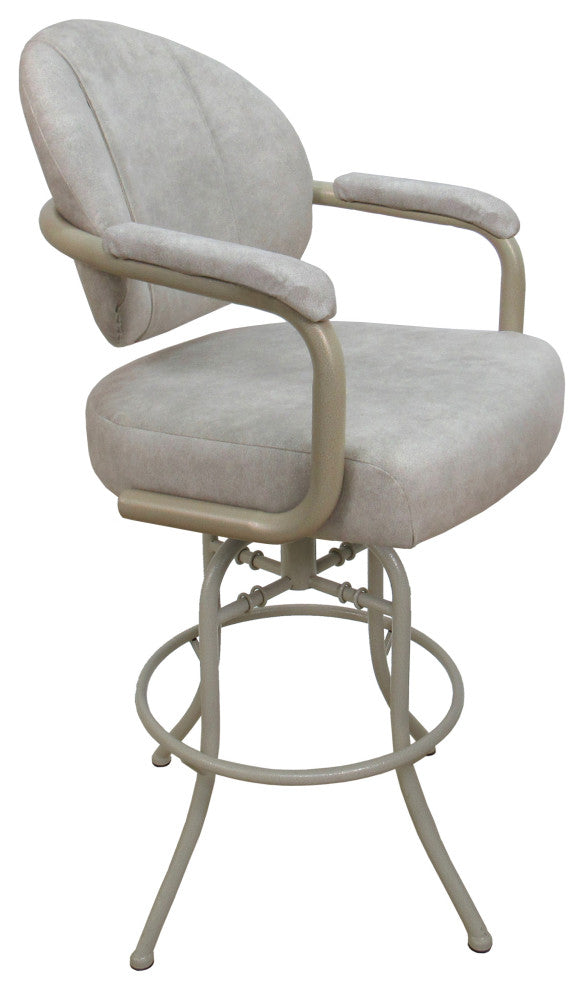 Swivel Tilt Metal Counter 26" 30" Bar Stool M-70, Outlier Stucco - Beige, 30"
