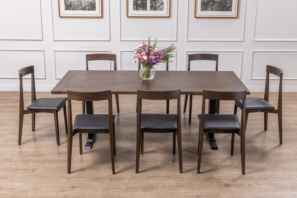 Handcrafted Nana Teak Solid Hardwood Dining Table, Natural, 72x38