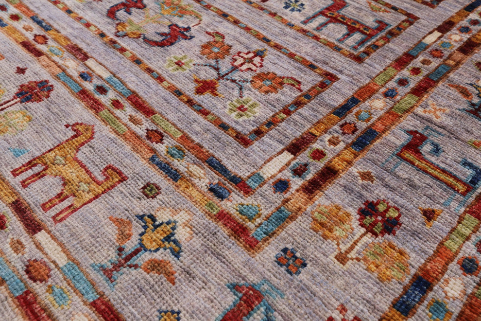2' 8" X 3' 9" Persian Gabbeh Tribal Hand Knotted Rug Q8369
