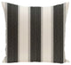 Striate Stripe Stripe Print Pillow, Black, 26"x26"