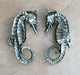 Sea Horse Knob, Antique Brass, Right